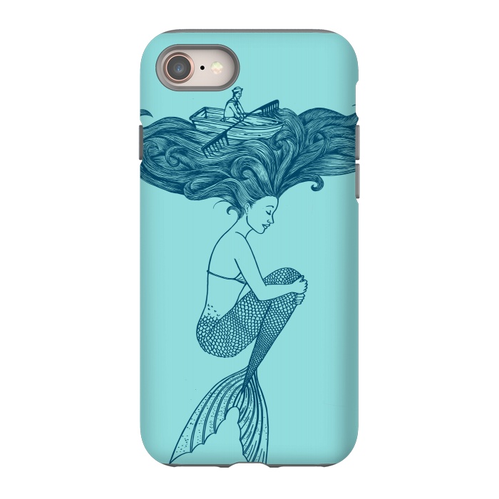 iPhone 8 StrongFit Mermaid Hairs by Coffee Man