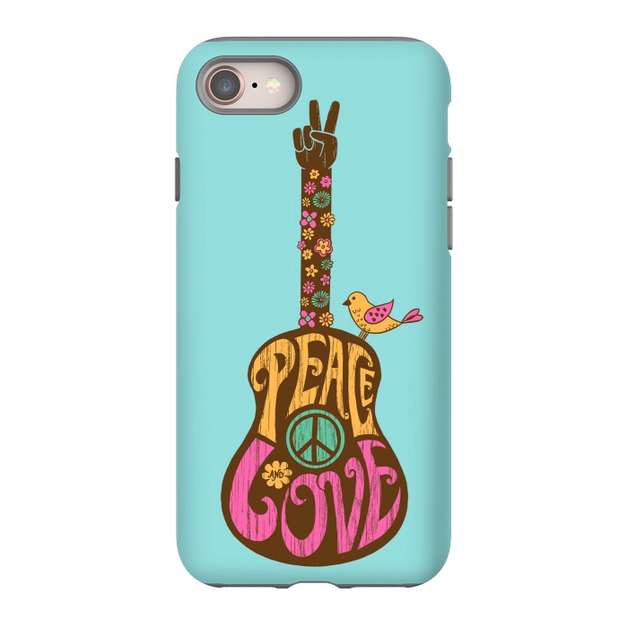 iPhone 8 StrongFit Peace and love by Coffee Man