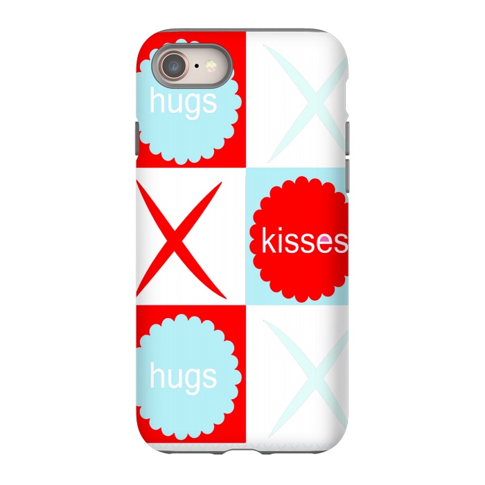 iPhone 8 StrongFit Hugs & Kissies by Bettie * Blue