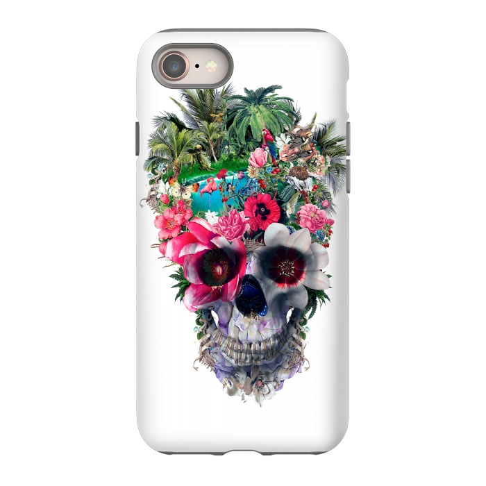 iPhone 8 StrongFit Summer Skull III by Riza Peker