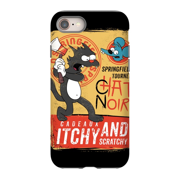 iPhone 8 StrongFit Chat Noir Simpsons by Ilustrata