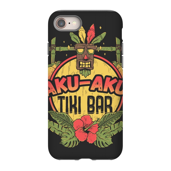 iPhone 8 StrongFit Aku Aku - Tiki Bar by Ilustrata