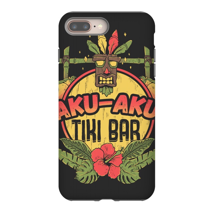 iPhone 8 plus StrongFit Aku Aku - Tiki Bar by Ilustrata