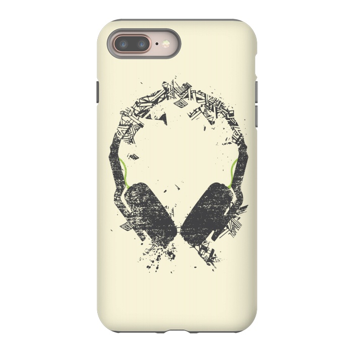 iPhone 8 plus StrongFit Art Headphones by Sitchko