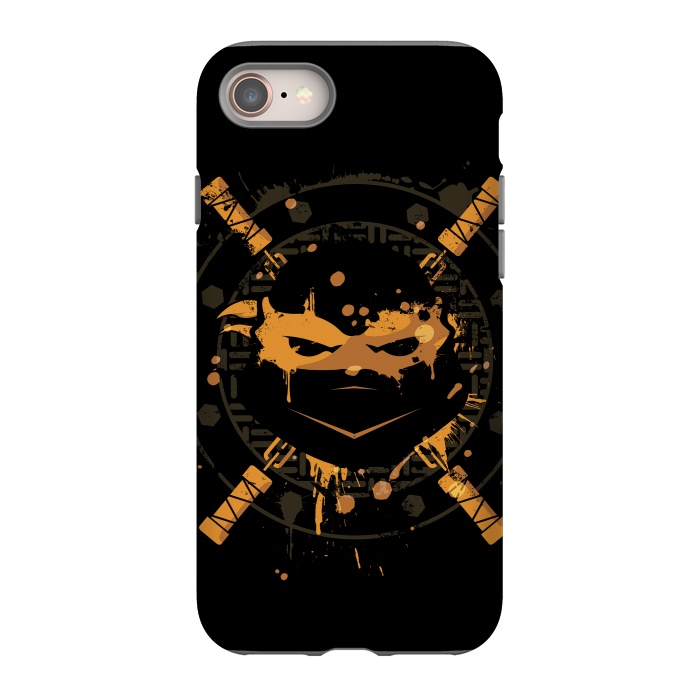 iPhone 8 StrongFit Michelangelo Turtle by Sitchko