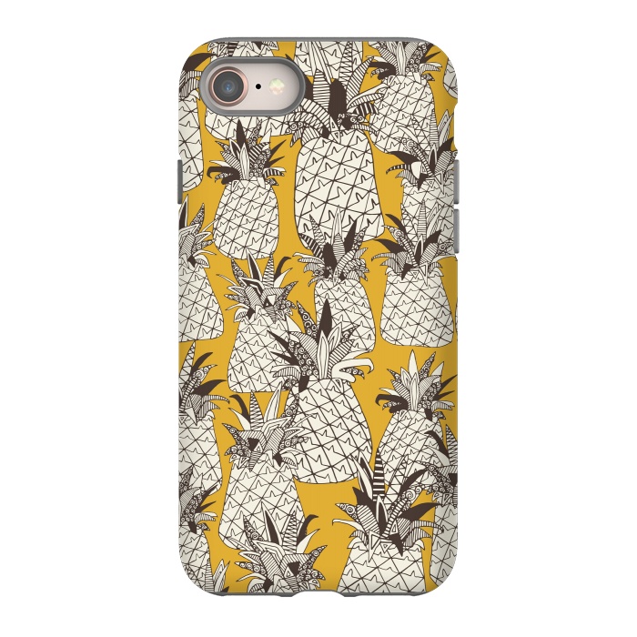 iPhone 8 StrongFit Pineapple Sunshine by Sharon Turner