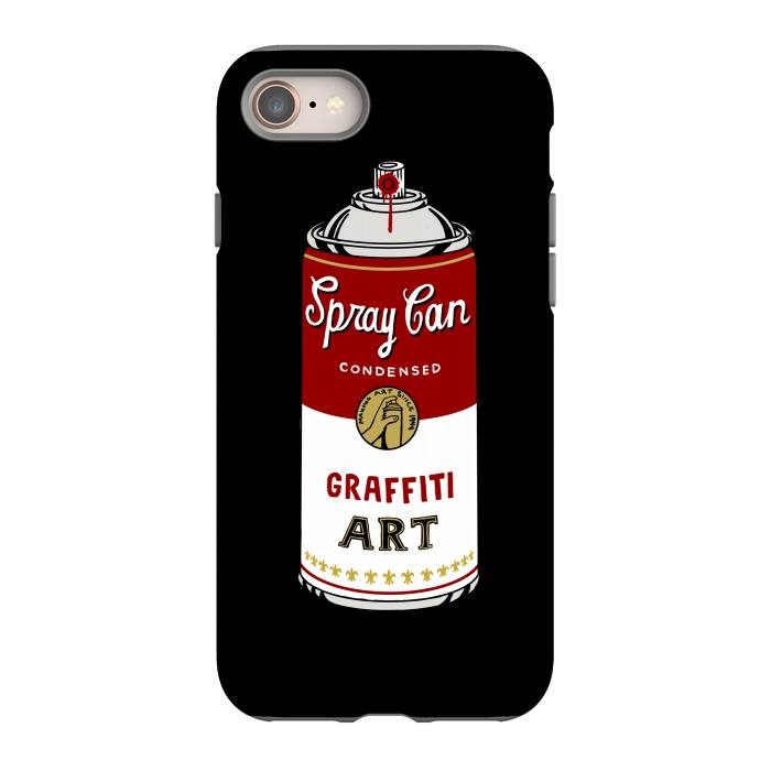 iPhone 8 StrongFit Graffiti Can by Coffee Man
