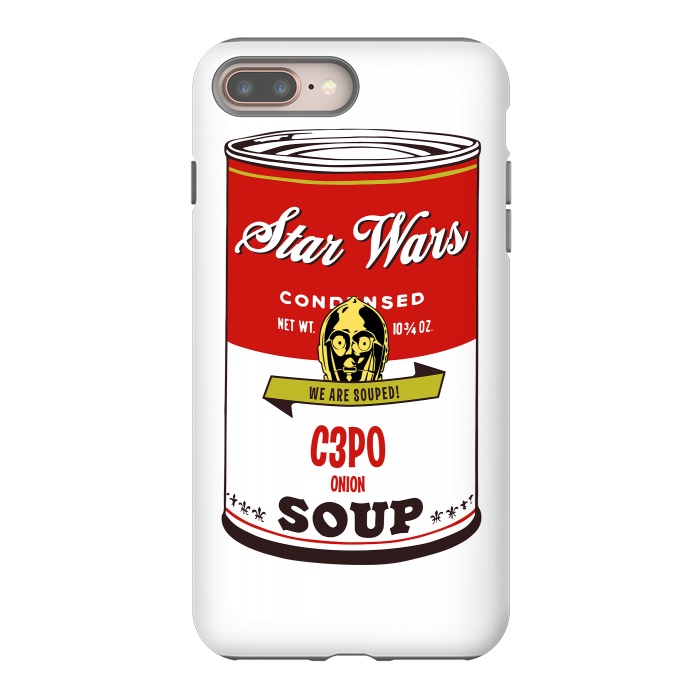iPhone 8 plus StrongFit Star Wars Campbells Soup C3PO by Alisterny