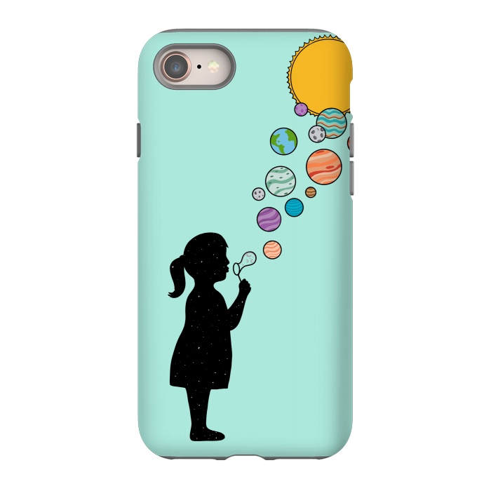 iPhone 8 StrongFit Planets bubbles by Coffee Man