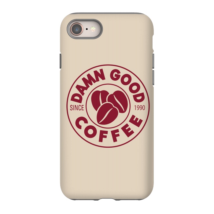 iPhone 8 StrongFit Twin Peaks Damn Good Coffee Costa by Alisterny