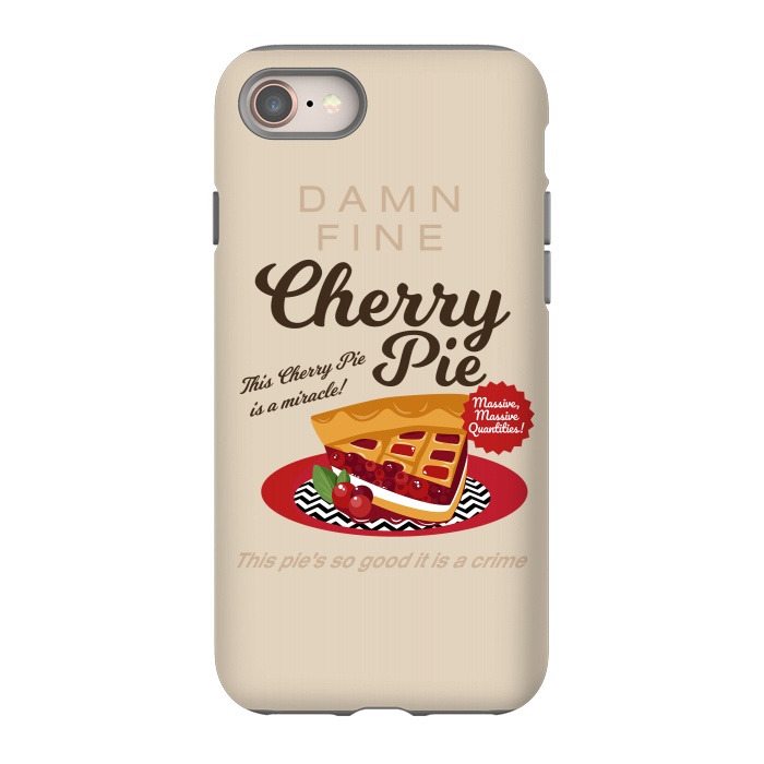 iPhone 8 StrongFit Twin Peaks Damn Fine Cherry Pie by Alisterny