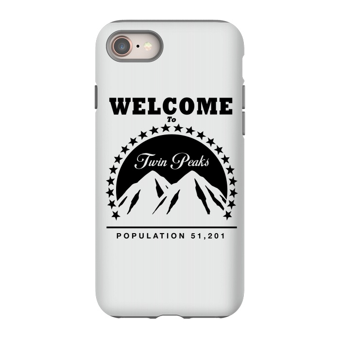 iPhone 8 StrongFit Twin Peaks Paramount Logo by Alisterny