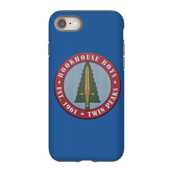 iPhone 8 StrongFit Twin Peaks Bookhouse Boys Embroidered by Alisterny