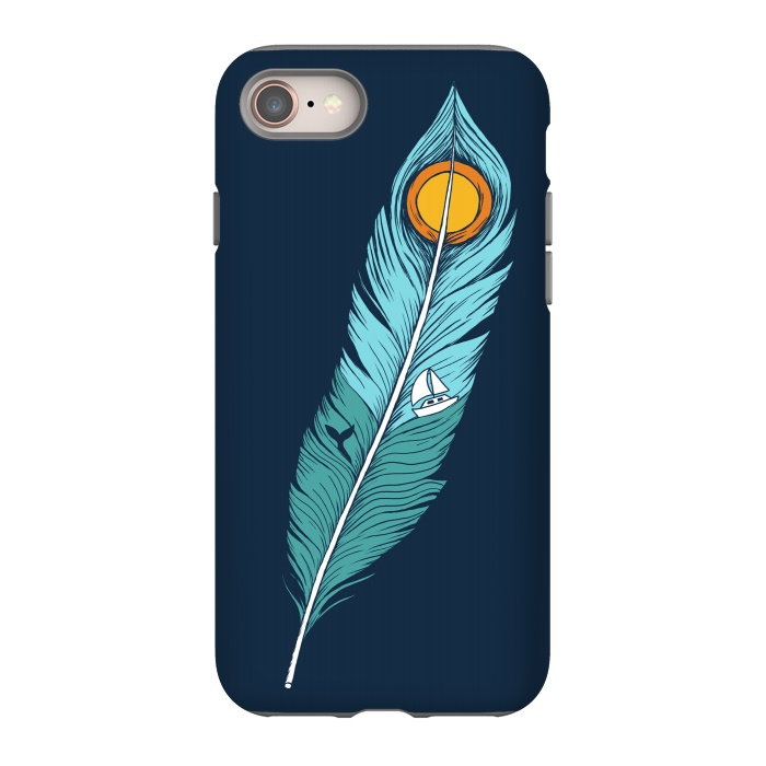 iPhone 8 StrongFit Feather Landscape by Coffee Man