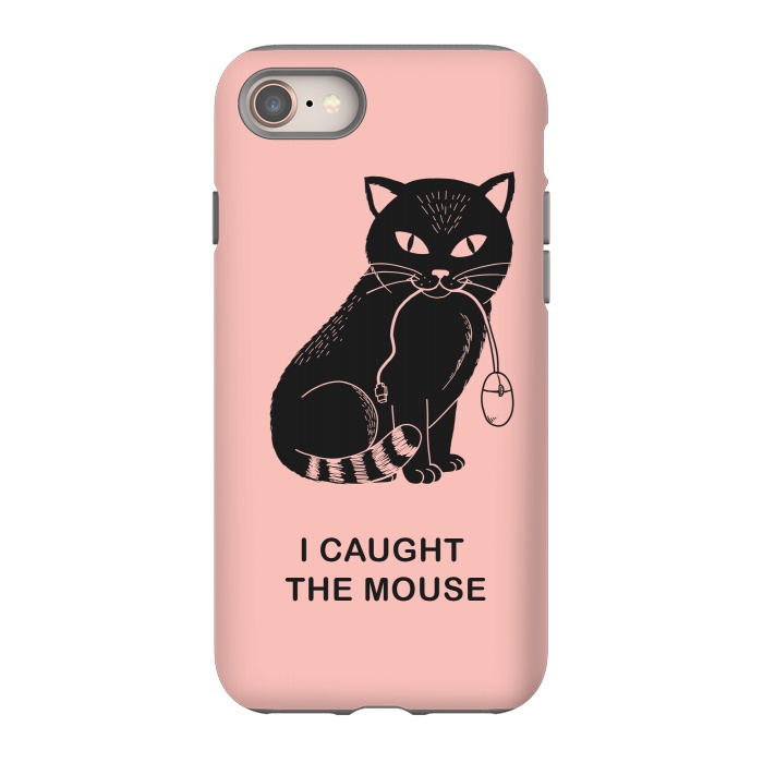 iPhone 8 StrongFit I caugth the mouse rose by Coffee Man