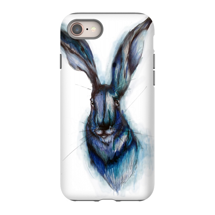 iPhone 8 StrongFit Blue Hare by ECMazur 