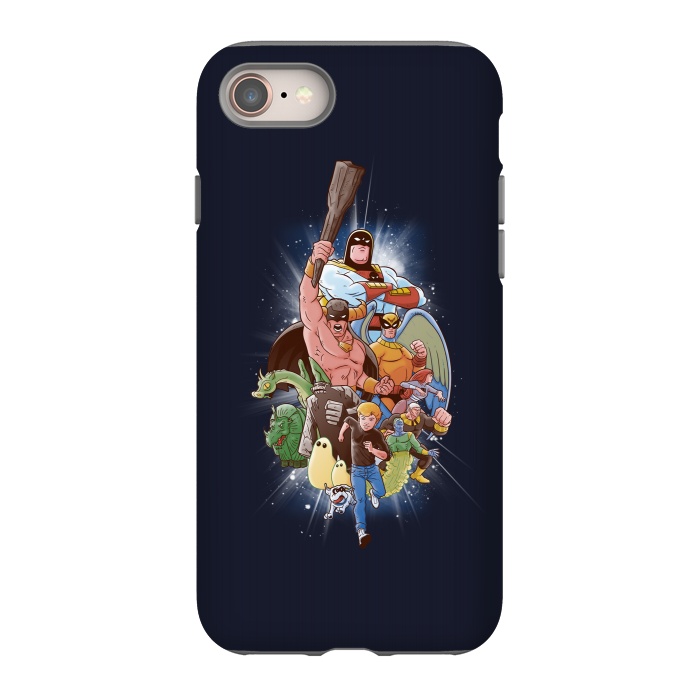 iPhone 8 StrongFit CHILDHOOD HEROES by SKULLPY