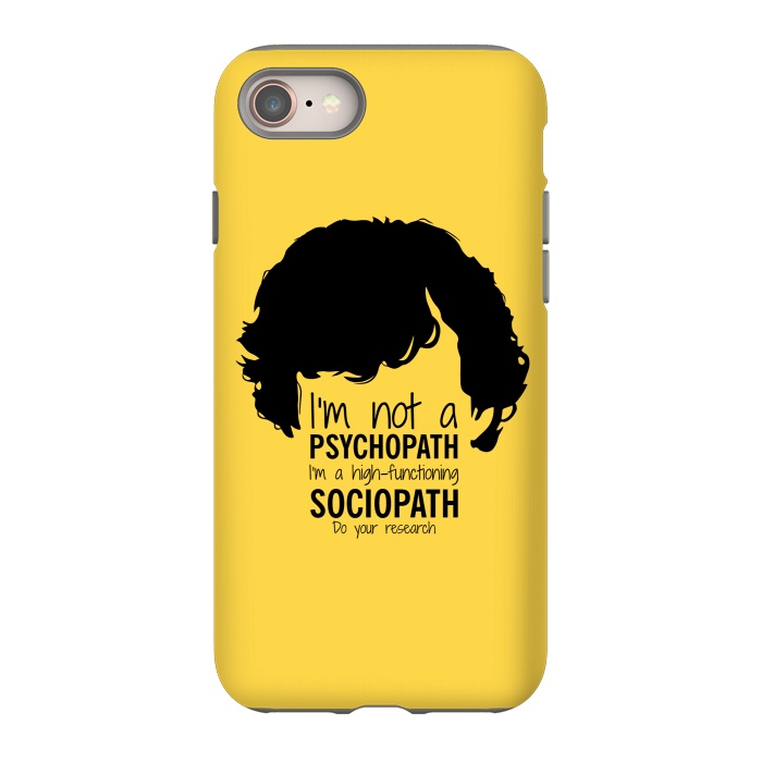 iPhone 8 StrongFit Sherlock Holmes High Functioning Sociopath by Alisterny