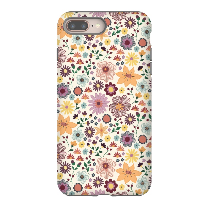 iPhone 8 plus StrongFit Wild Bloom by TracyLucy Designs