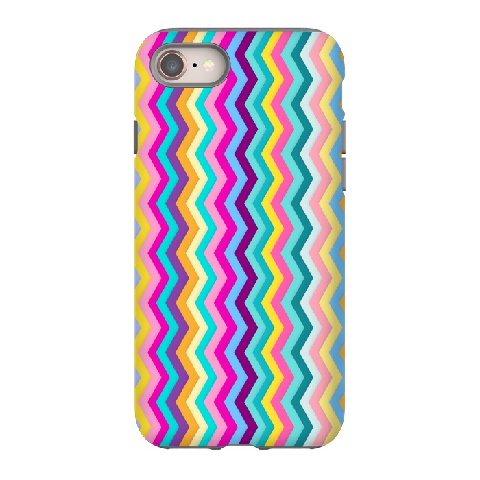 iPhone 8 StrongFit Zigzag by Elizabeth Dioquinto