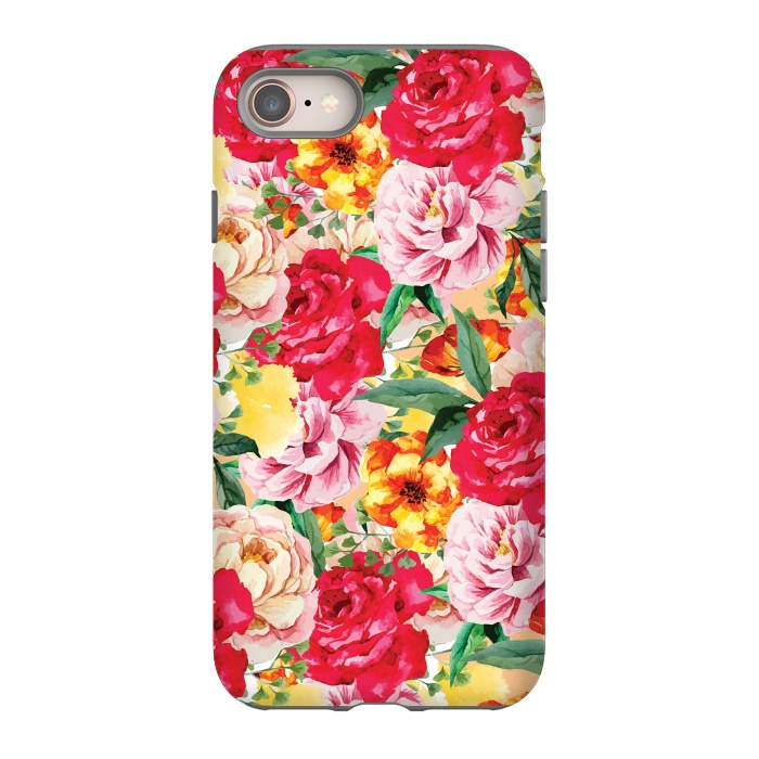 iPhone 8 StrongFit Red Roses by Rossy Villarreal