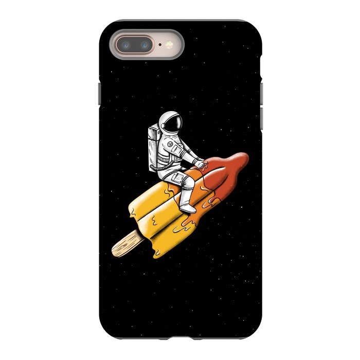 iPhone 8 plus StrongFit Astronaut Melted Rocket by Coffee Man