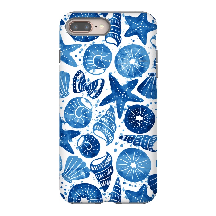 iPhone 8 plus StrongFit sea shells by Laura Grant