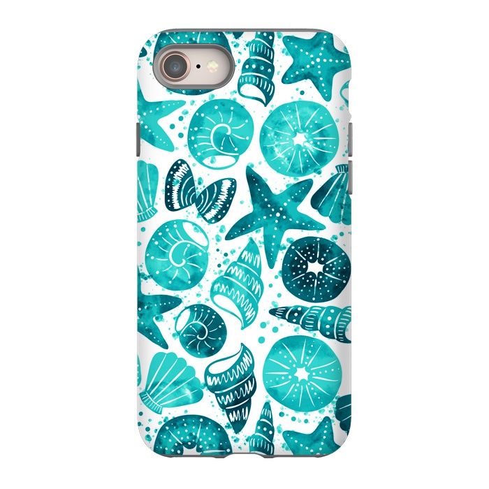 iPhone 8 StrongFit sea shells 2 by Laura Grant