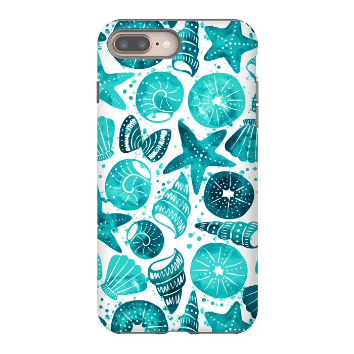 iPhone 8 plus StrongFit sea shells 2 by Laura Grant
