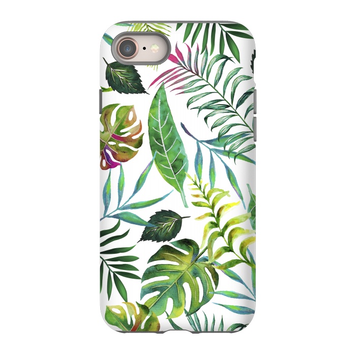 iPhone 8 StrongFit Tropical Flora by Uma Prabhakar Gokhale