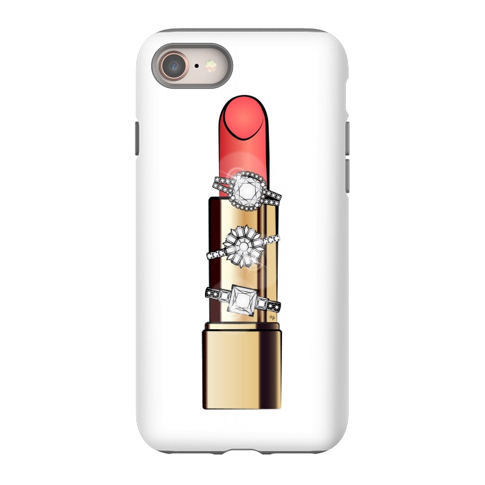 iPhone 8 StrongFit Diamond ring Lipstick by Martina