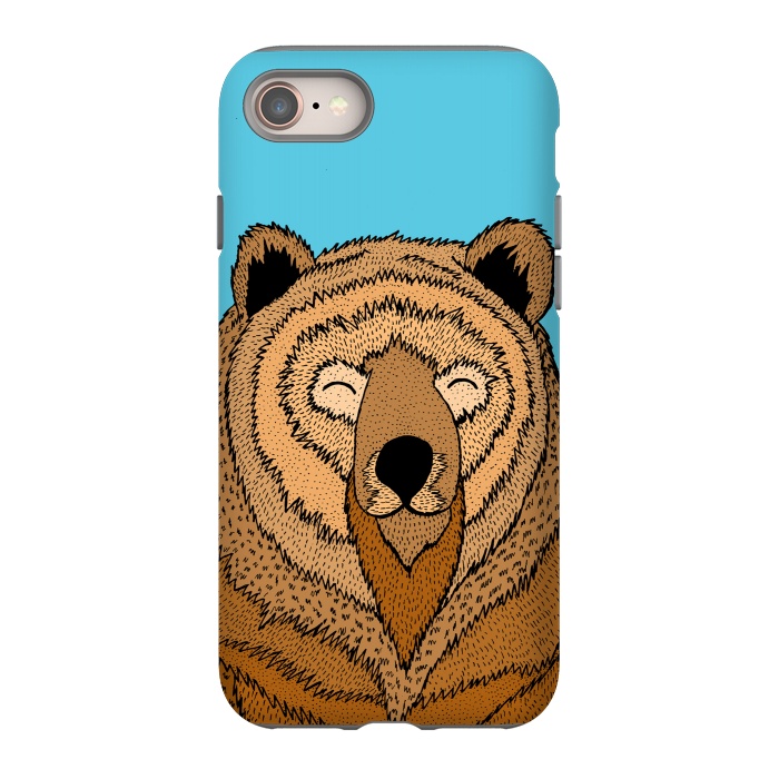 iPhone 8 StrongFit Happy Bear by Steve Wade (Swade)