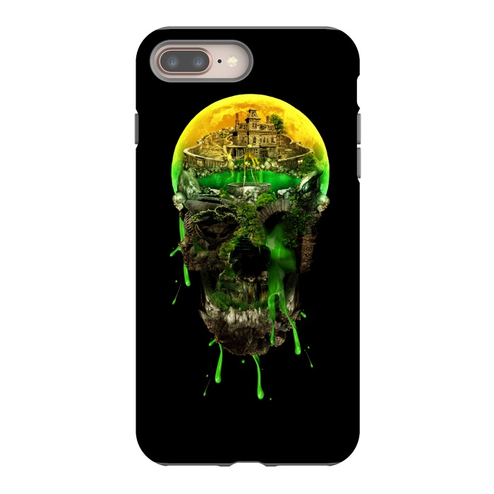 iPhone 8 plus StrongFit Haunted Skull by Riza Peker