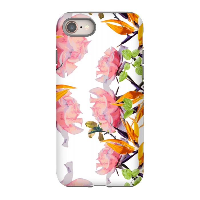 iPhone 8 StrongFit Lush Watercolor Florals by Zala Farah