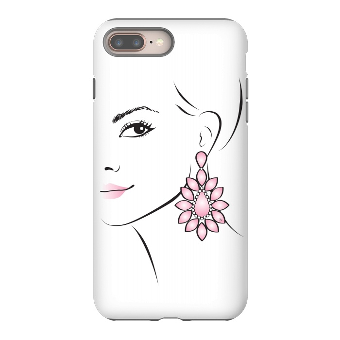 iPhone 8 plus StrongFit Earring Lady by Martina