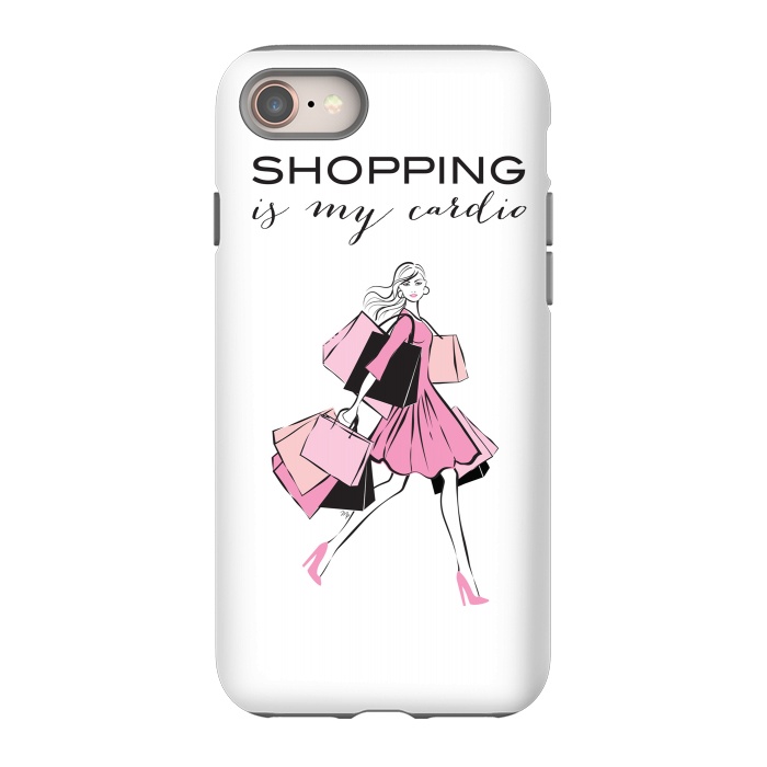 iPhone 8 StrongFit Shopping Girl by Martina