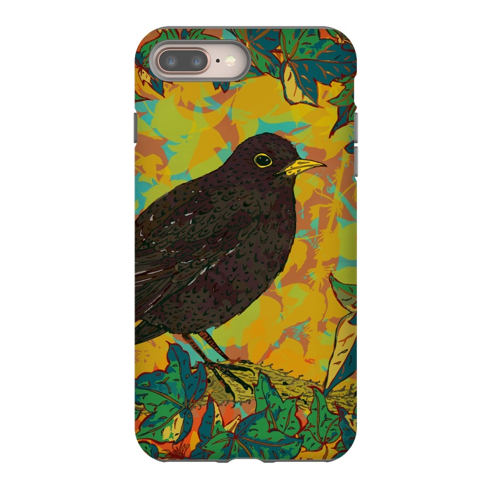 iPhone 8 plus StrongFit Blackbird by Lotti Brown