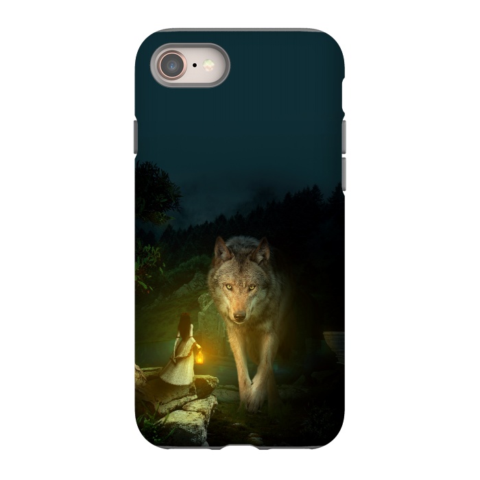 iPhone 8 StrongFit The Wolf by Riza Peker