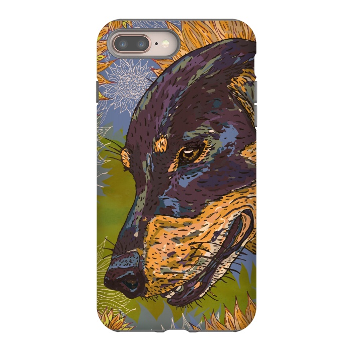 iPhone 8 plus StrongFit Dachshund by Lotti Brown