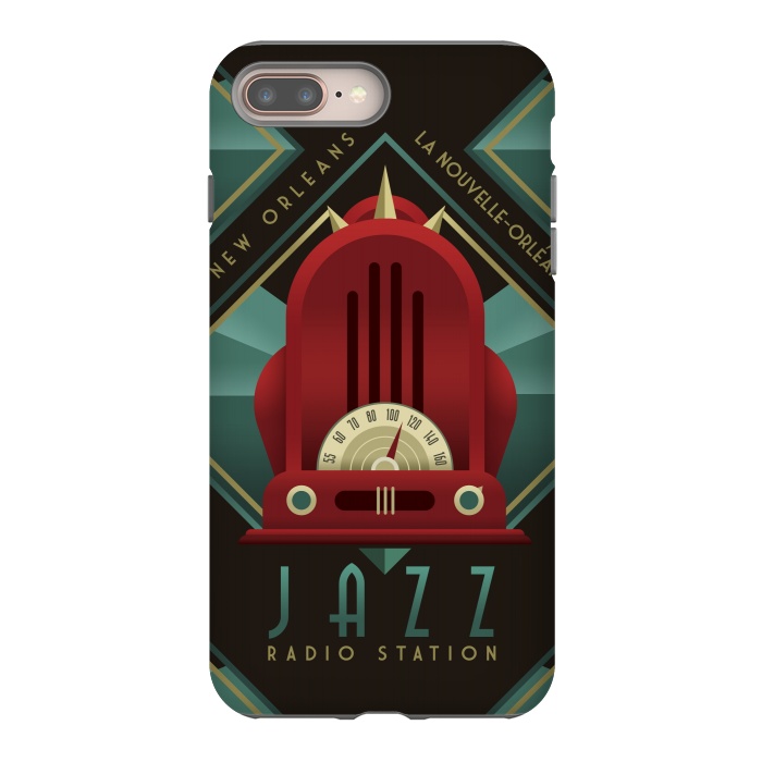 iPhone 8 plus StrongFit Deco Jazz Radio Station by Dellán