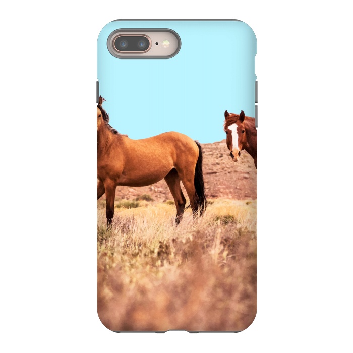 iPhone 8 plus StrongFit Horses by Uma Prabhakar Gokhale
