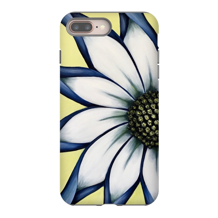iPhone 8 plus StrongFit White African Daisy by Denise Cassidy Wood