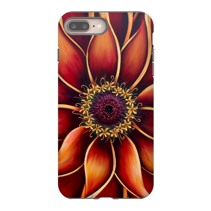 iPhone 8 plus StrongFit Zinnia by Denise Cassidy Wood