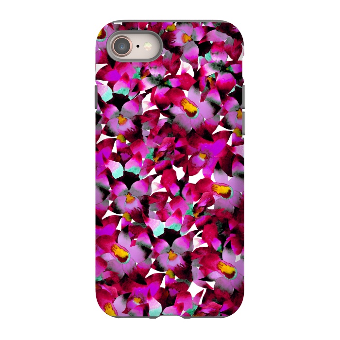 iPhone 8 StrongFit Pink Floral by Amaya Brydon