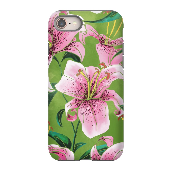 iPhone 8 StrongFit Tiger Lily by Uma Prabhakar Gokhale