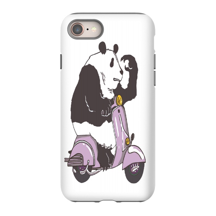 iPhone 8 StrongFit The Panda biker by Varo Lojo
