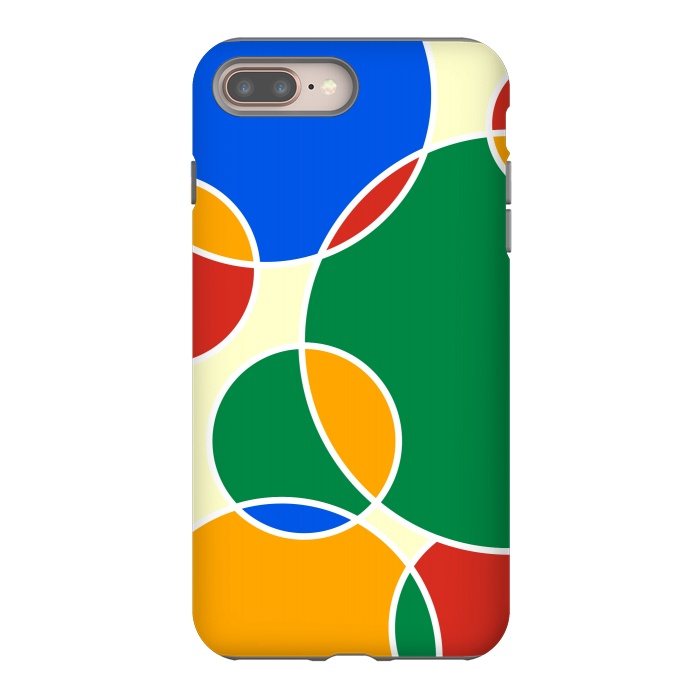 iPhone 8 plus StrongFit Colorful Ellipses by Dhruv Narelia