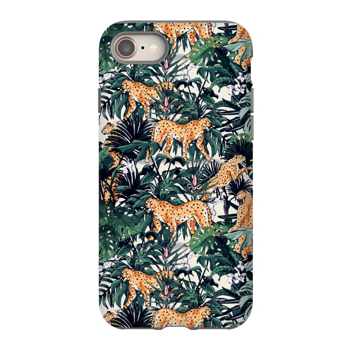 iPhone 8 StrongFit Cheetah in the wild jungle  by Mmartabc