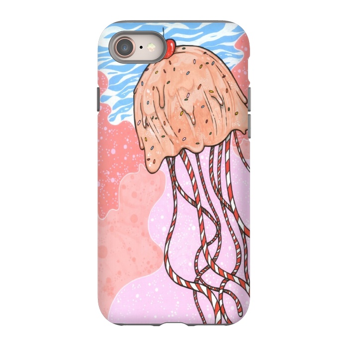 iPhone 8 StrongFit Jellyfish Candy by Varo Lojo