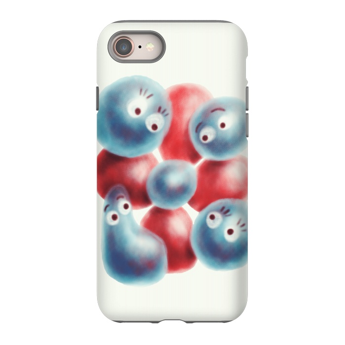 iPhone 8 StrongFit Cute Shiny Pearl Characters And Flower by Boriana Giormova